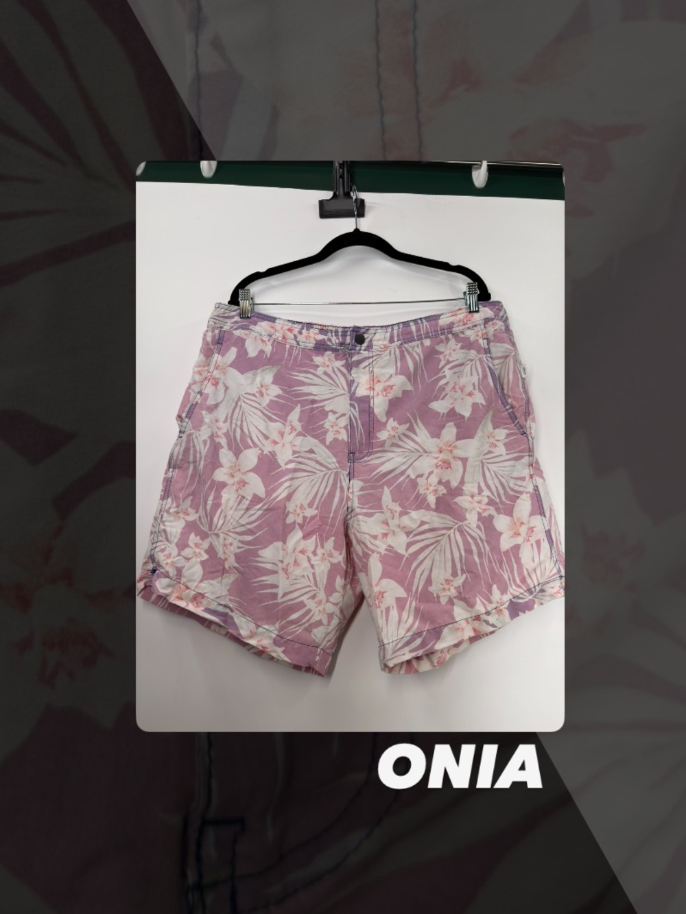 EUC Onia Tropical Print Calder Trunk
